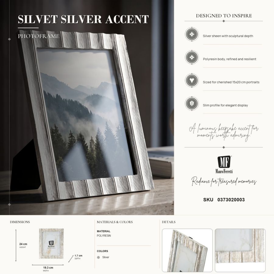 Cornice silvet cm 19,3x1,7x24 (misura interna cm 15x20) min 2