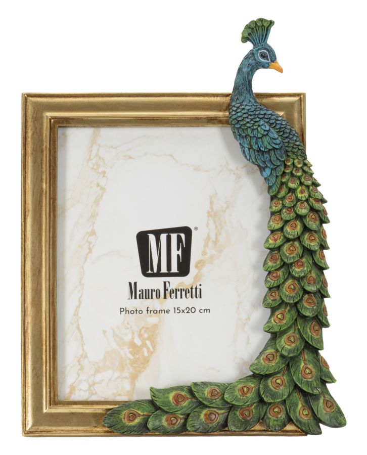 Mauro Ferretti Cornice Pavone 22 x 2,8 x 29,2 cm (misura Interna 15 x 20)