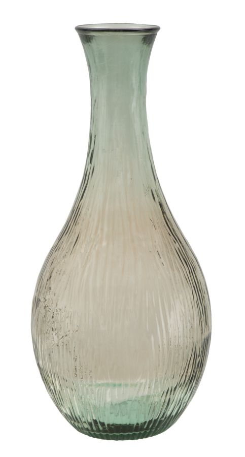 Mauro Ferretti Vaso Vetro Riciclato Slim Lighty Ø 34 x 75 cm (made in Spain)