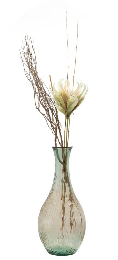Mauro Ferretti Vaso Vetro Riciclato Slim Lighty Ø 34 x 75 cm (made in Spain)