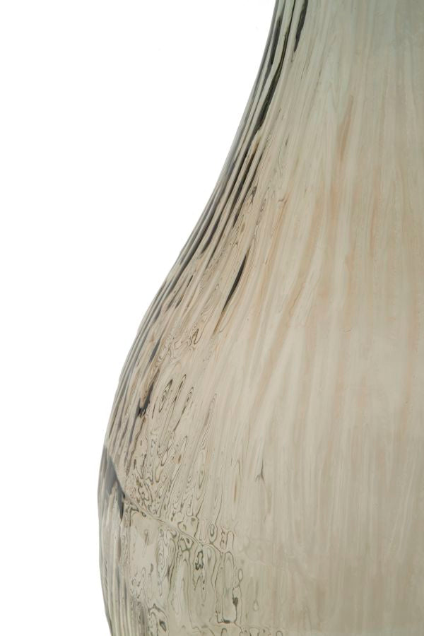 Mauro Ferretti Vaso Vetro Riciclato Slim Lighty Ø 34 x 75 cm (made in Spain)