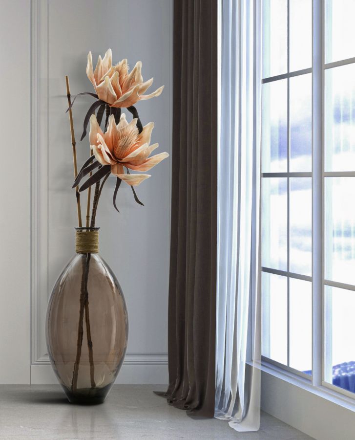 Mauro Ferretti Vaso Rope Artemis Vetro Riciclato Ø 29 x 59 cm (made in Spain)
