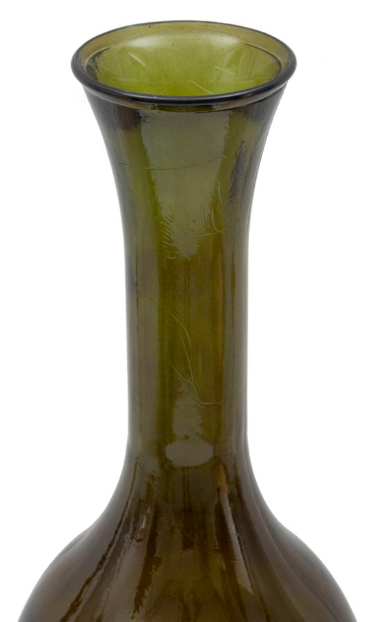 Mauro Ferretti Vaso Jarron Vetro Riciclato Green Ø 30 x 100 cm (made in Spain)