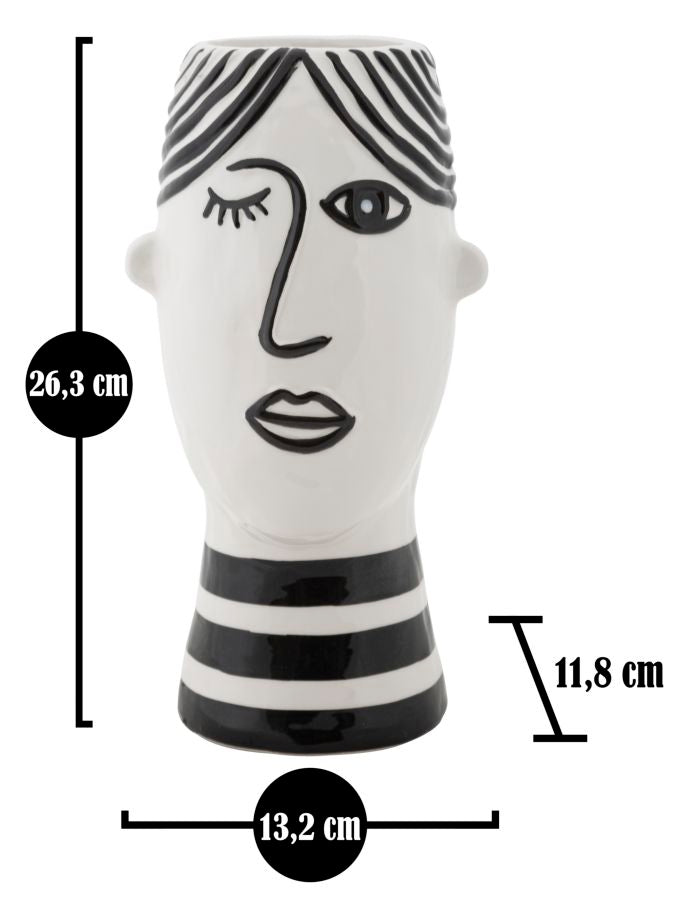 Mauro Ferretti Vaso Face 13,2 x 11,8 x 26,3 cm