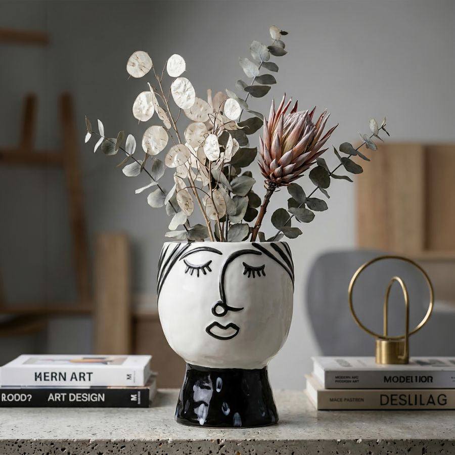 Mauro Ferretti Vaso Pot Face Ø 14 x 18,2 cm