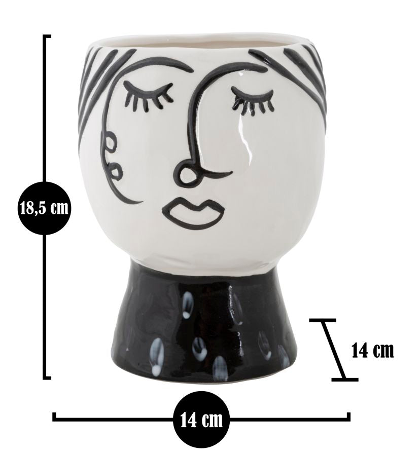 Mauro Ferretti Vaso Pot Face Ø 14 x 18,2 cm