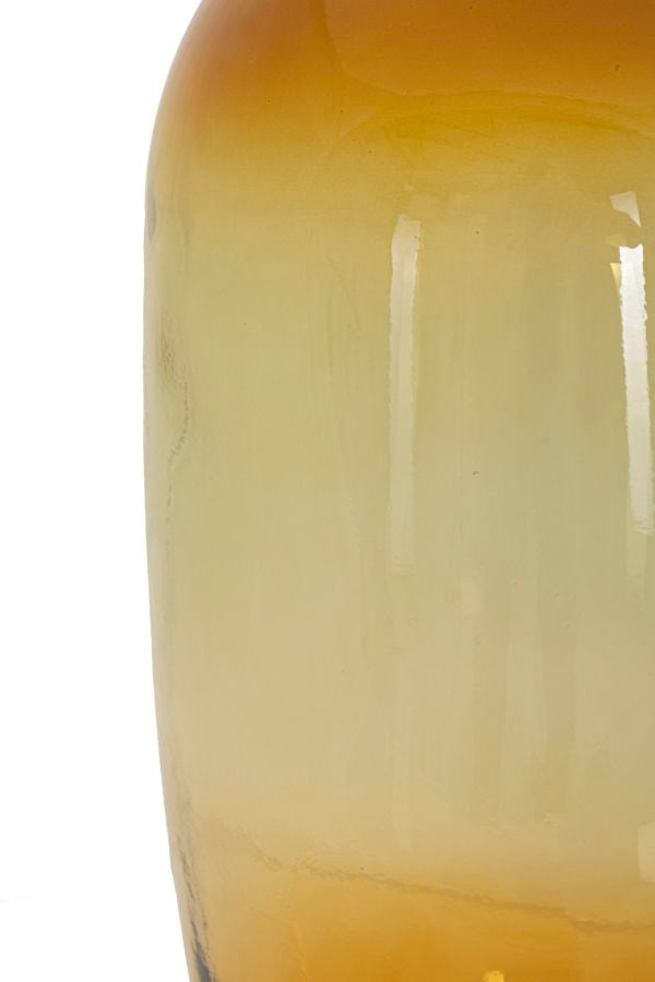 Mauro Ferretti Vaso Botella Napoles Vetro Riciclato Orange Ø 16 x 38 cm (made in Spain)