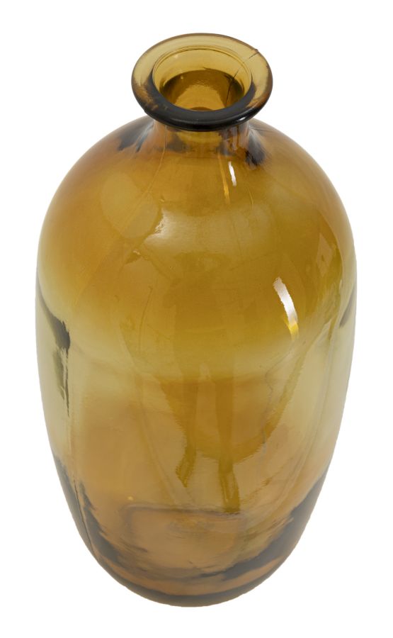 Mauro Ferretti Vaso Botella Napoles Vetro Riciclato Orange Ø 16 x 38 cm (made in Spain)