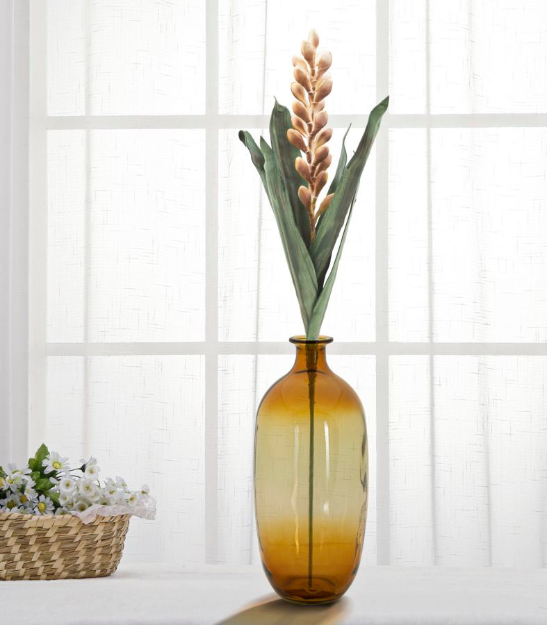 Mauro Ferretti Vaso Botella Napoles Vetro Riciclato Orange Ø 16 x 38 cm (made in Spain)