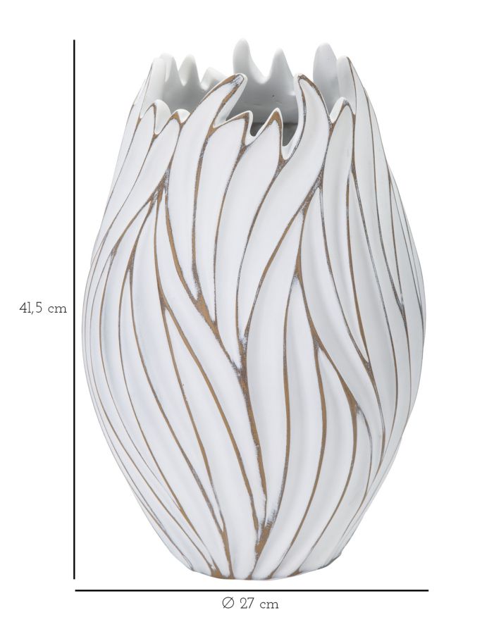 Mauro Ferretti Vaso Resina Honduras Ø 27 x 41,5 cm