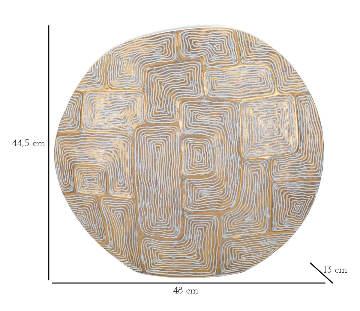 Mauro Ferretti Vaso Resina Eclips 48 x 13 x 44,5 cm