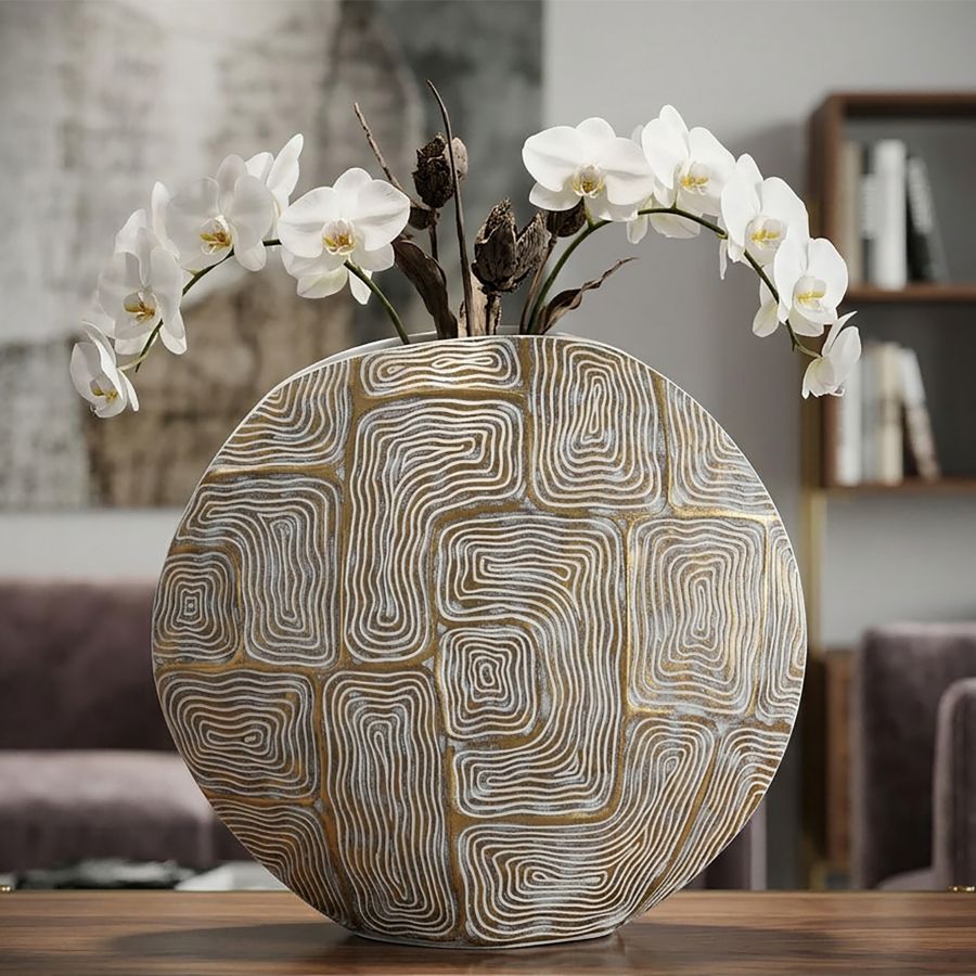 Mauro Ferretti Vaso Resina Eclips 36 x 11 x 34,5 cm
