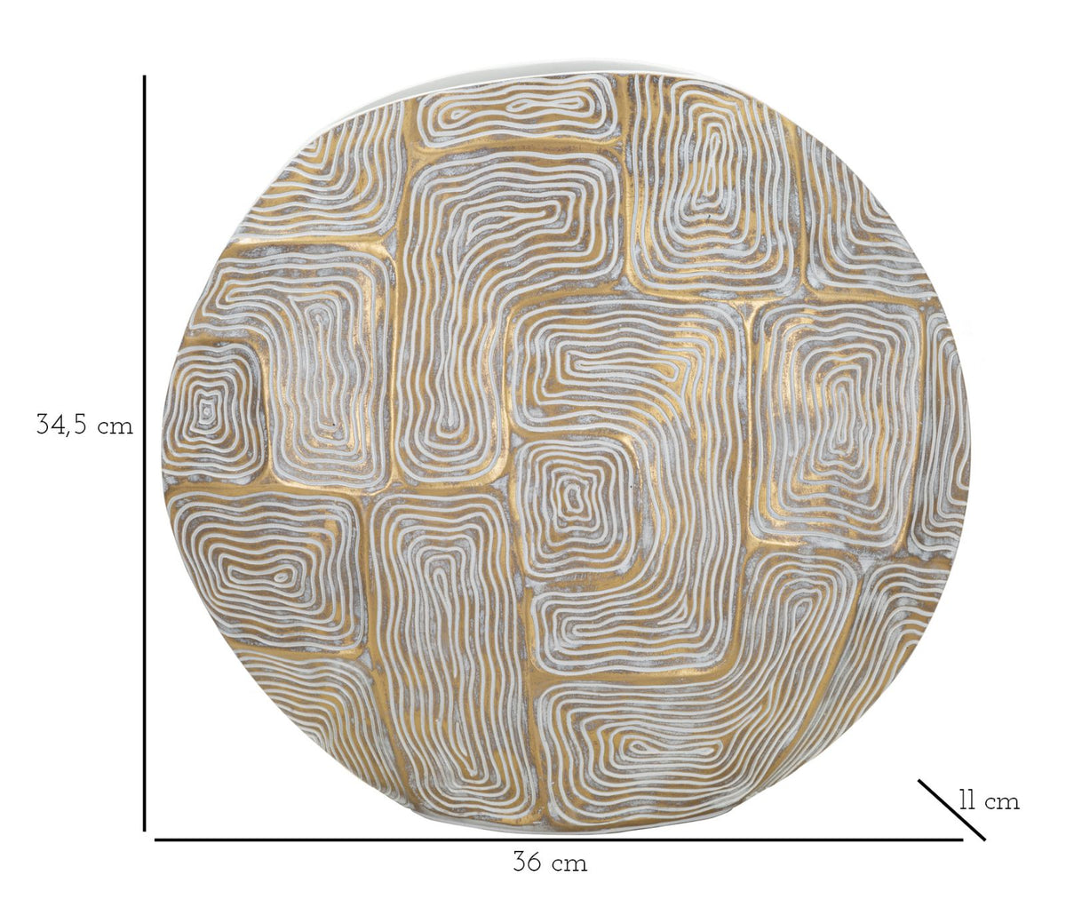 Mauro Ferretti Vaso Resina Eclips 36 x 11 x 34,5 cm