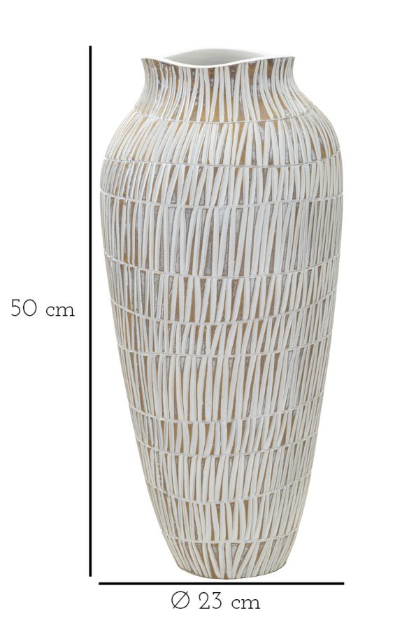 Mauro Ferretti Vaso Resina Stiky Ø 23 x 50 cm