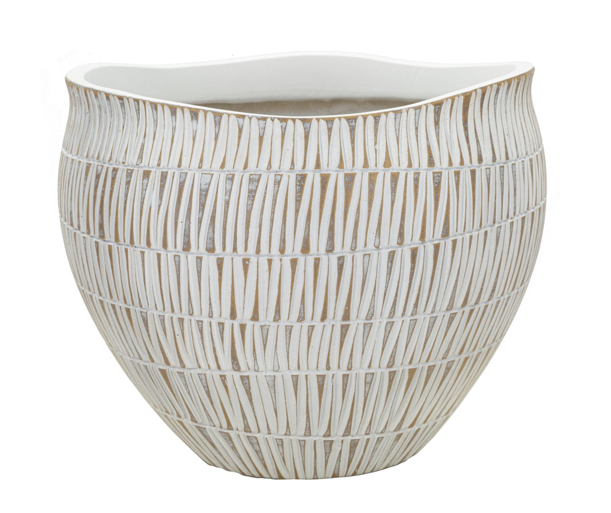 Mauro Ferretti Cachepot Resina Stiky Ø 30,5 x 24,5 cm