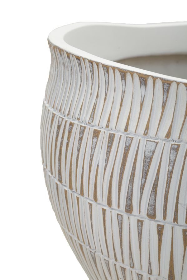Mauro Ferretti Cachepot Resina Stiky Ø 30,5 x 24,5 cm