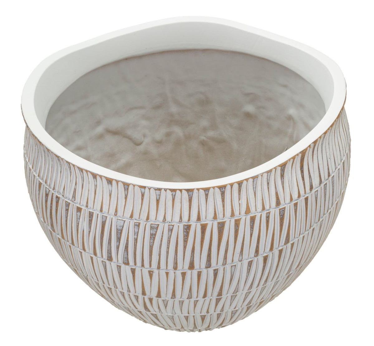 Mauro Ferretti Cachepot Resina Stiky Ø 30,5 x 24,5 cm
