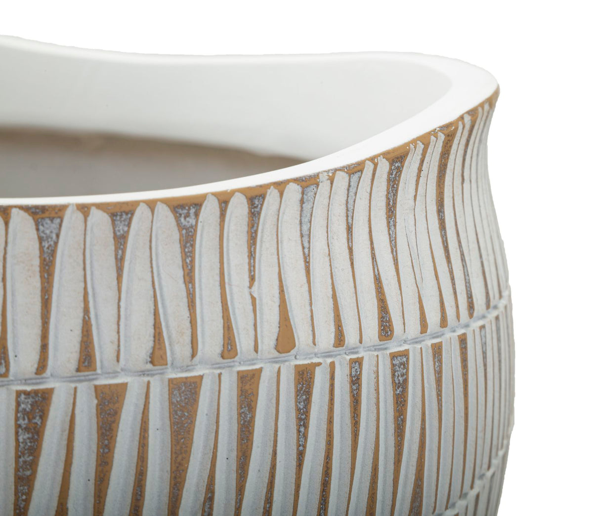 Mauro Ferretti Cachepot Resina Stiky Ø 30,5 x 24,5 cm