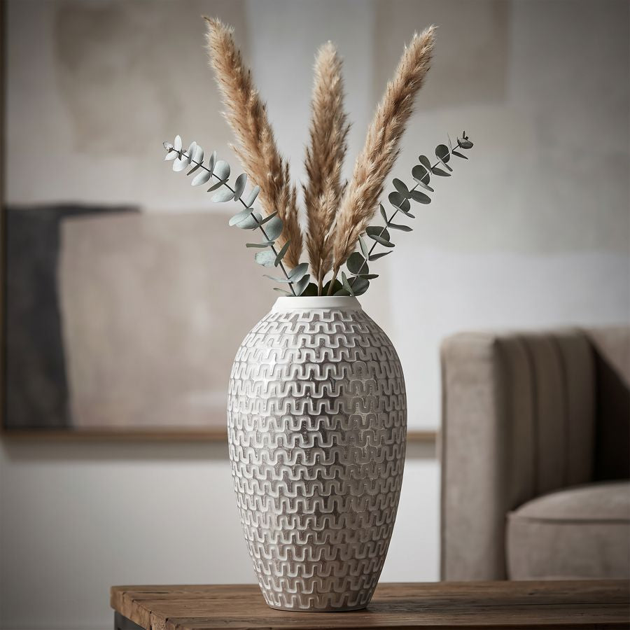 Mauro Ferretti Vaso Resina Wave Ø 19,5 x 34 cm