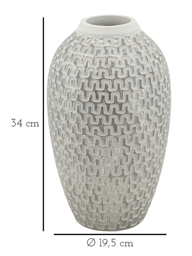 Mauro Ferretti Vaso Resina Wave Ø 19,5 x 34 cm