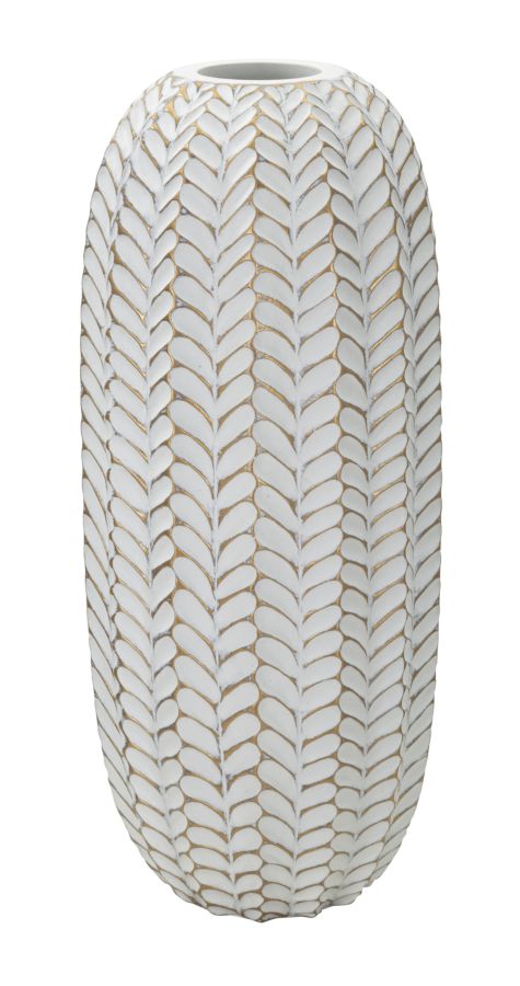 Mauro Ferretti Vaso Resina Leaf Ø 18,5 x 46 cm