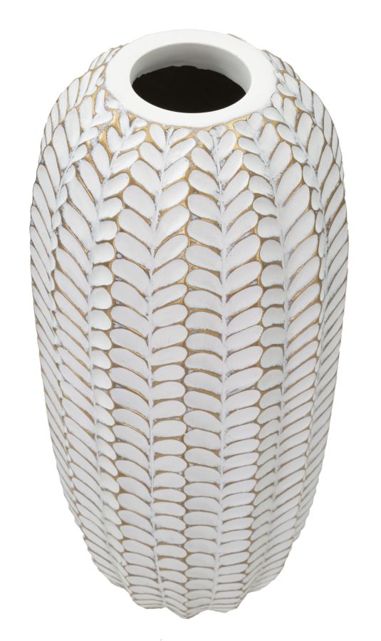 Mauro Ferretti Vaso Resina Leaf Ø 18,5 x 46 cm