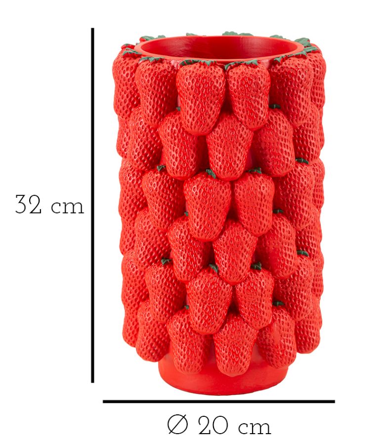 Mauro Ferretti Vaso Strawberry Ø 20 x 32 cm