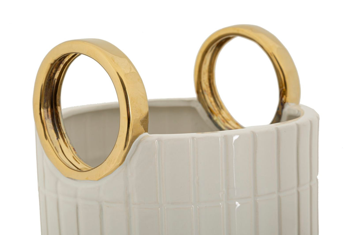 Mauro Ferretti Vaso Ceramica Shopping Ø 18 x 25 cm
