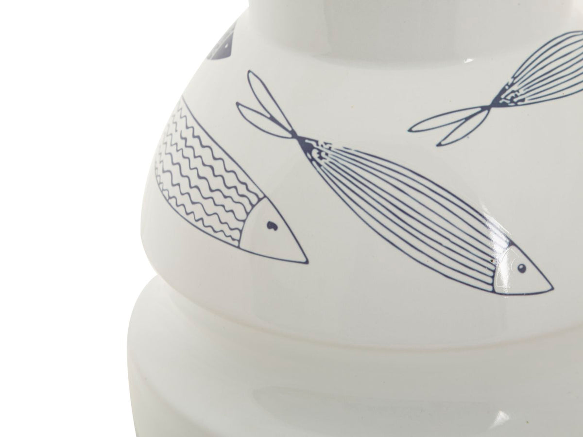 Vaso ceramica fish cm ø 15x24