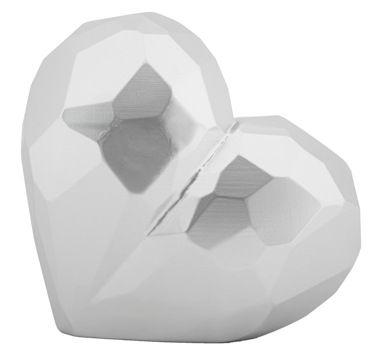 Vaso heart silver cm 19x9x18 min 2