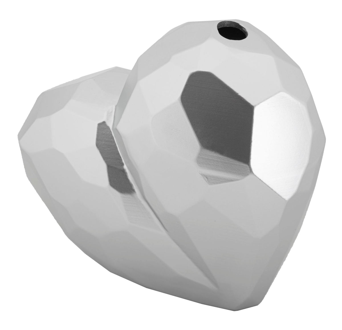 Vaso heart silver cm 19x9x18 min 2