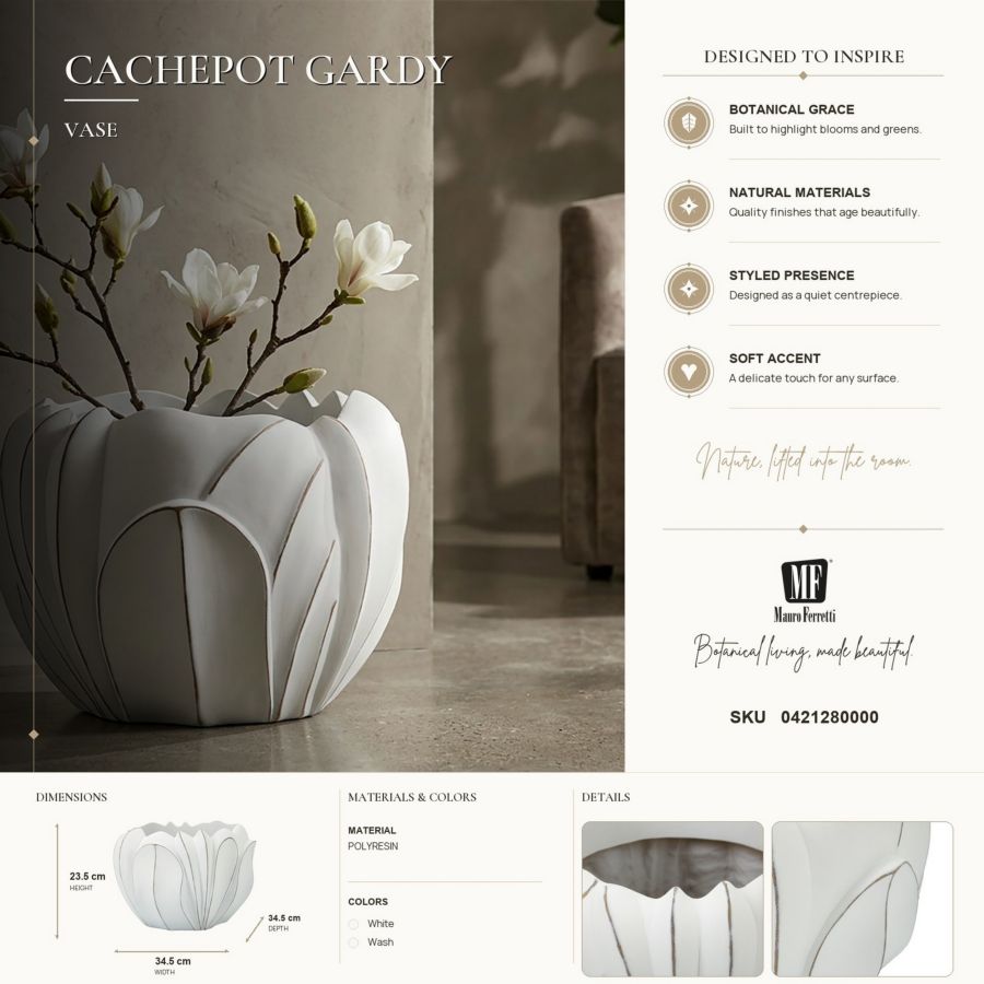Cachepot gardy cm ø 34,5x23,5