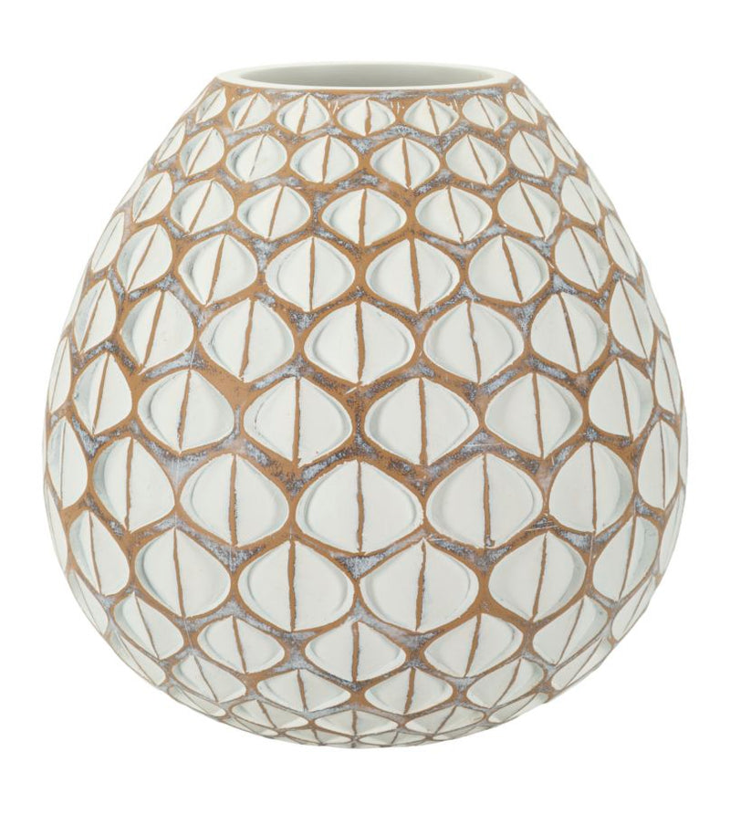 Vaso resina tibet cm ø 27x27