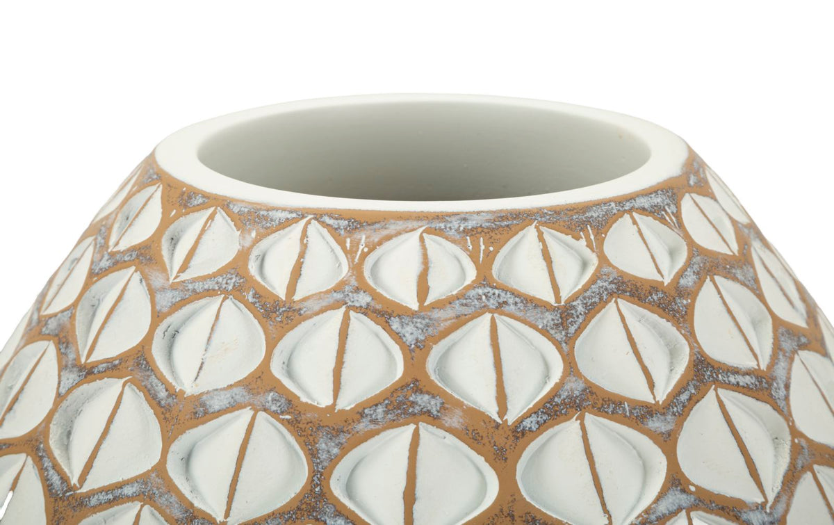 Vaso resina tibet cm ø 27x27