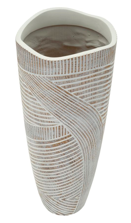 Vaso resina woody cm ø 18x45