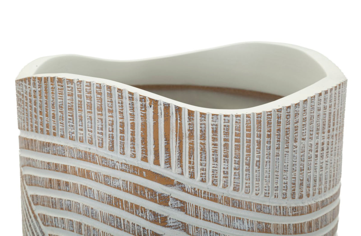 Vaso resina woody cm ø 18x45