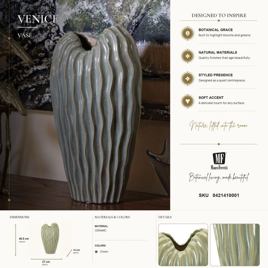 Mauro Ferretti Vaso Venice 27 x 14 x 46,5 cm
