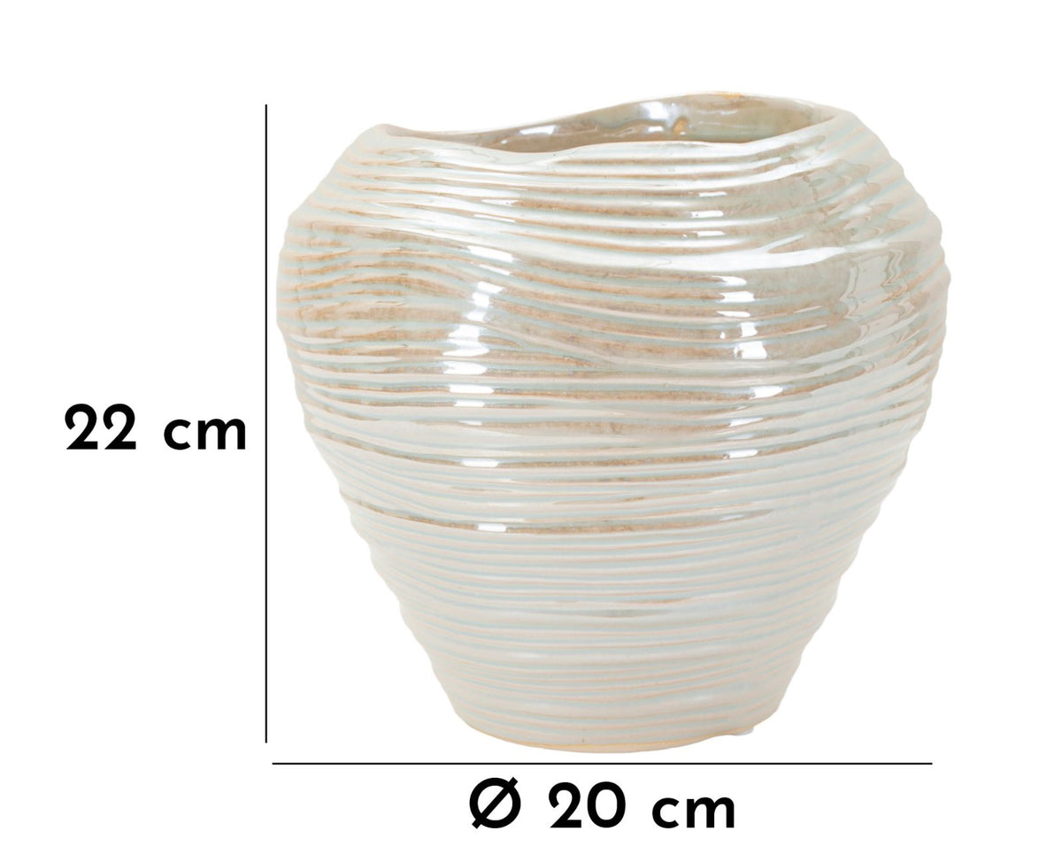 Vaso perly round cm ø 22x20
