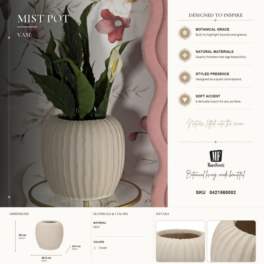Mauro Ferretti Vaso Mist Ø 26,5 x 26 cm