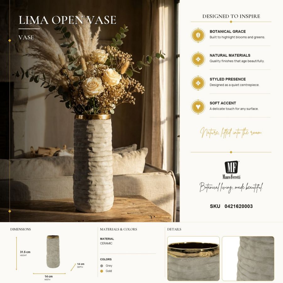 Vaso lima open cm ø14x31,5 (apertura cm ø 11)