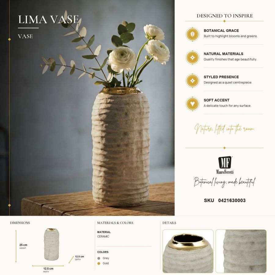 Vaso lima cm ø 12,5x25