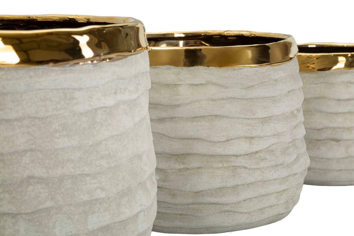 Cachepot lima alti tris cm ø 23x17,5-18,5x15-15x12,5