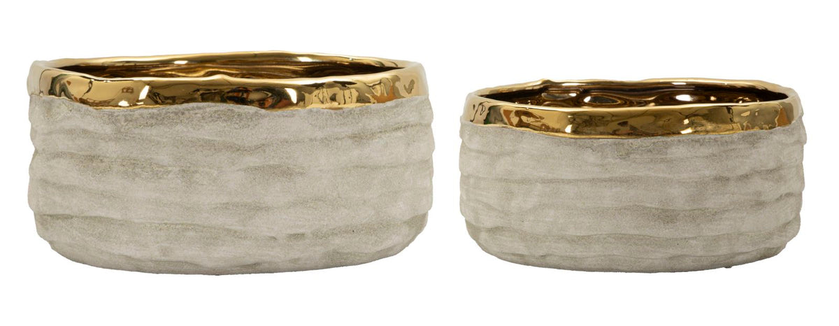 Cachepot lima bassi coppia cm ø 22,5x10,5-18x8,5