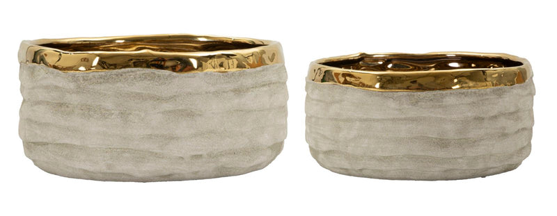 Cachepot lima bassi coppia cm ø 22,5x10,5-18x8,5