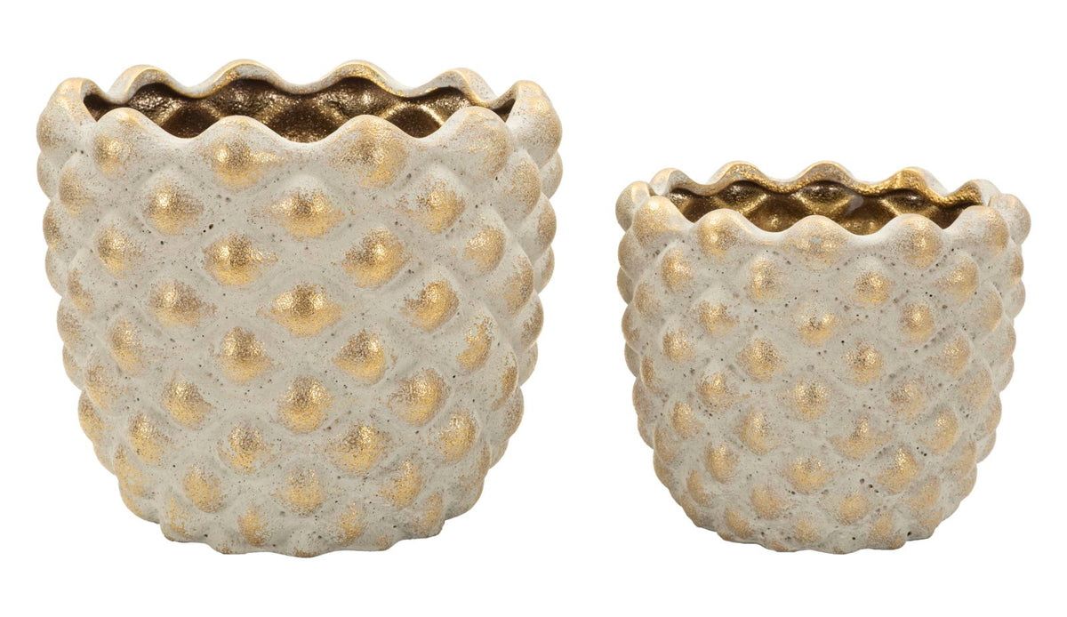 Cachepot pepitas coppia cm ø 23x18-18,5x15,5 (apertura cm ø 19-14)