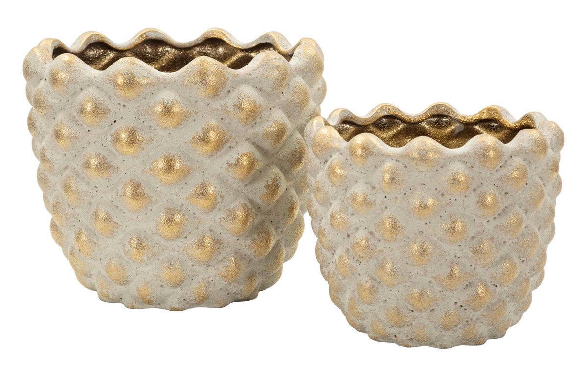Cachepot pepitas coppia cm ø 23x18-18,5x15,5 (apertura cm ø 19-14)