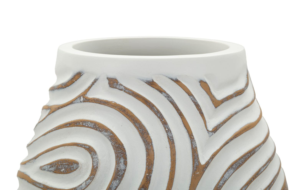 Vaso resina oblix cm ø 19,5x35 (apertura cm ø 10,5)