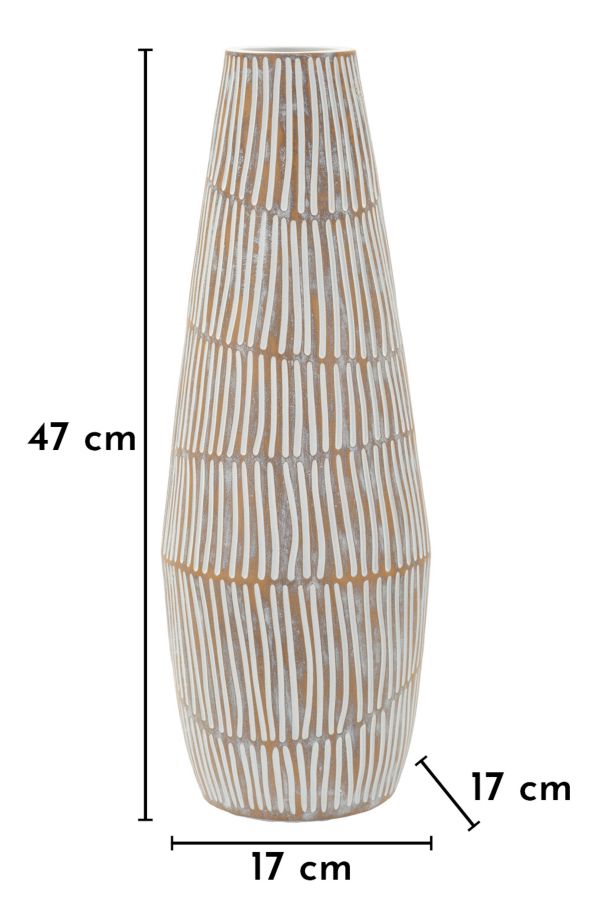 Vaso resina hanoi cm ø 17x47 (apertura cm ø 6)