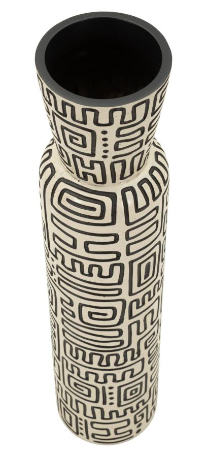 Vaso resina nairobi cm ø 15,5x65 (apertura cm ø 11,5)