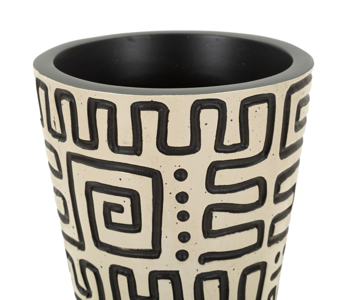 Vaso resina nairobi cm ø 15,5x65 (apertura cm ø 11,5)